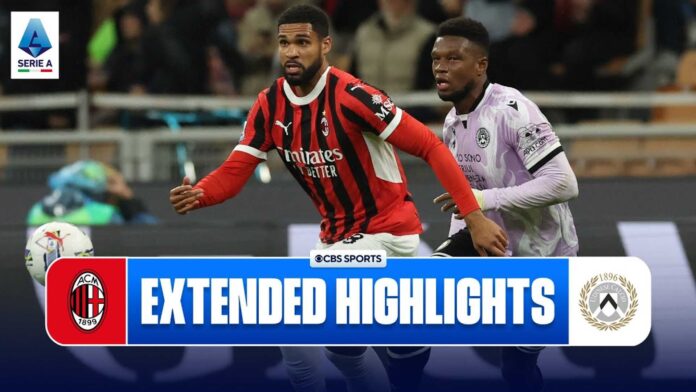 Ac Milan Vs Udinese Match Highlights