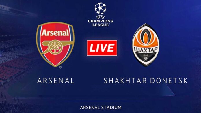 Arsenal Vs Shakhtar Donetsk Champions League Match