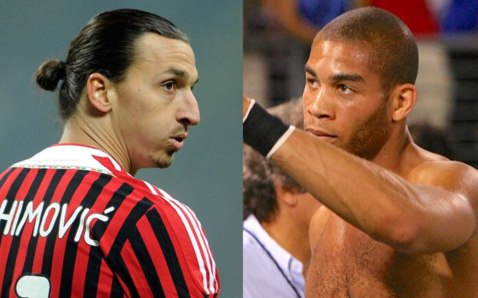 Ibrahimovic And Onyewu Fight During Milan Training