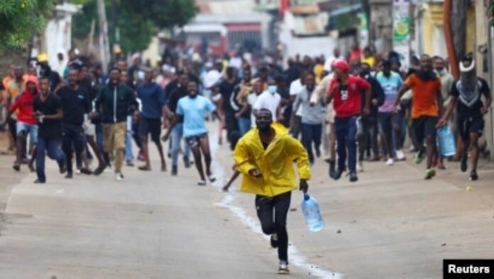 Mozambique Opposition Protests Tear Gas