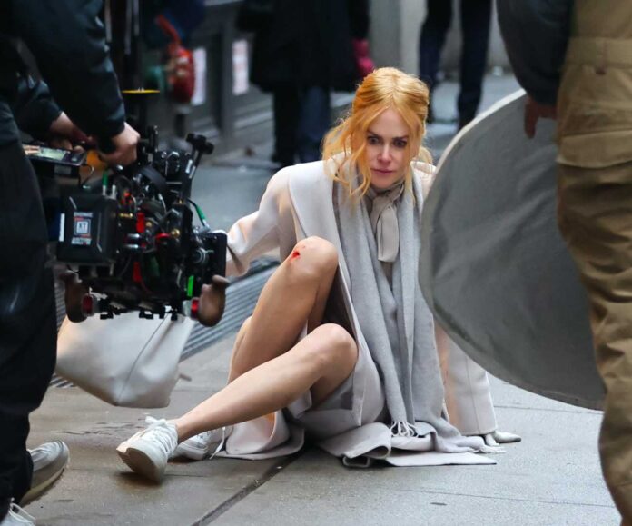 Nicole Kidman Babygirl Film Set