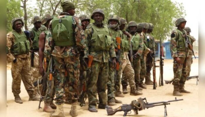 Nigerian Soldiers Attacking Police Officers