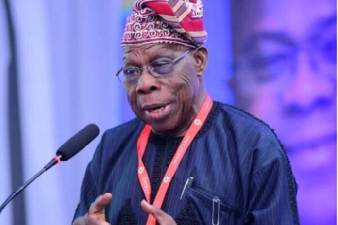 Olusegun Obasanjo Speaking At An Event In Abuja