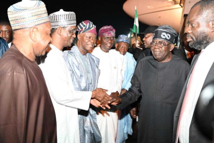 President Bola Tinubu Returning To Abuja After Working Vacation