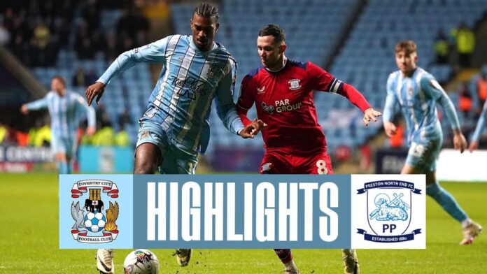 Preston North End Vs Coventry City Football Match