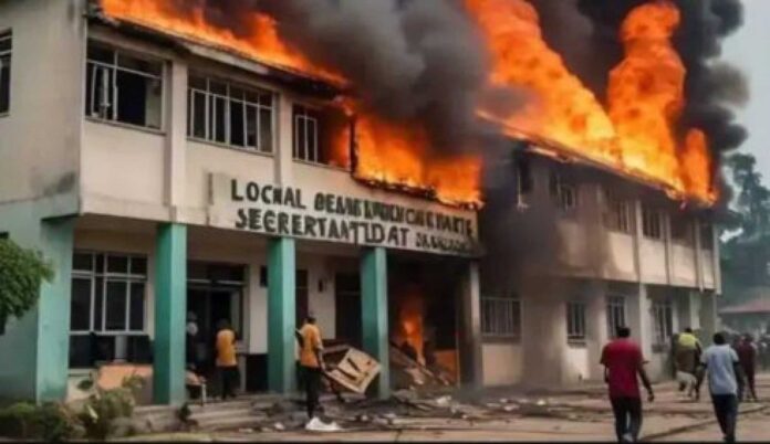 Rivers State Local Government Secretariats Destroyed During Political Violence