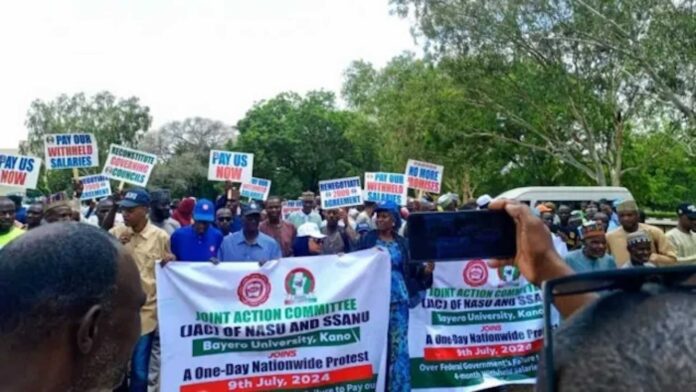 Ssanu And Nasu Protest Against Fg Renegotiation Committee