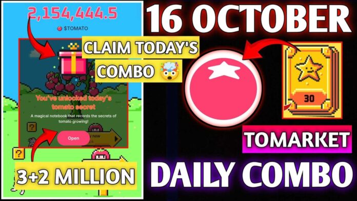 Tomarket Daily Combo October 16