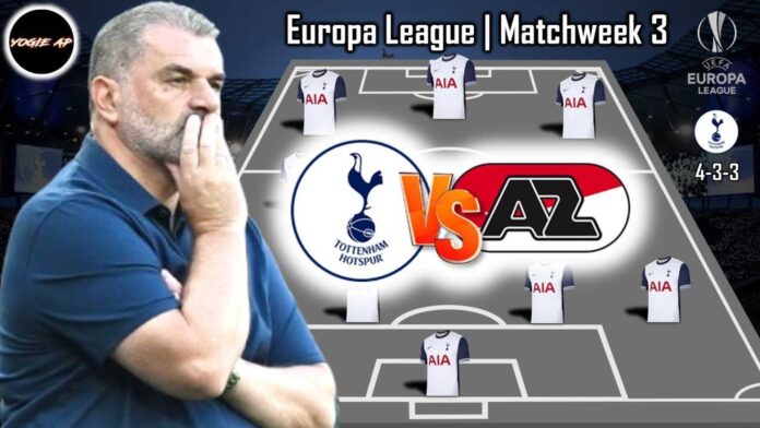 Tottenham Hotspur Vs Az Alkmaar Europa League Lineup