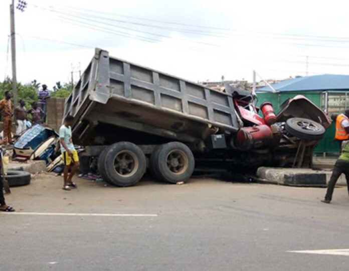 Truck Accident On Sagamu Ogijo Road Ogun State