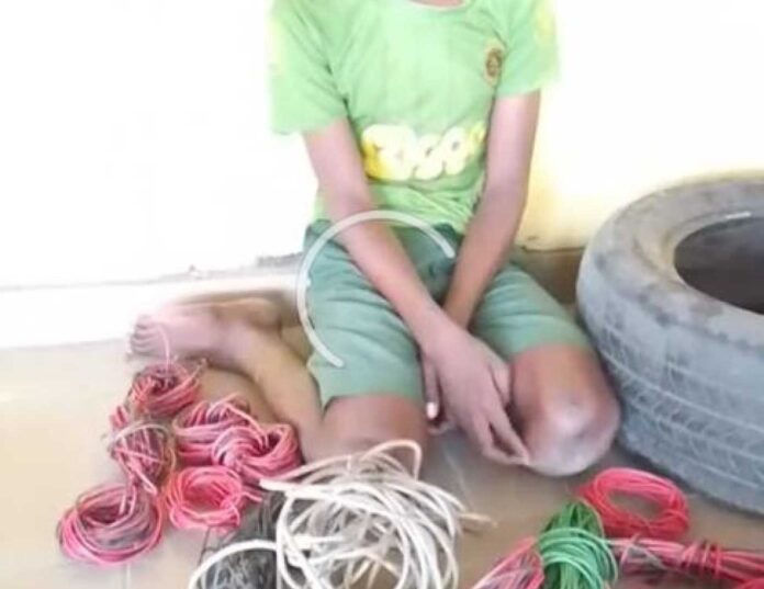 14 Year Old Boy Arrested For Stealing Cables In Ibadan