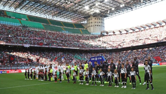 Ac Milan Vs Udinese San Siro Stadium