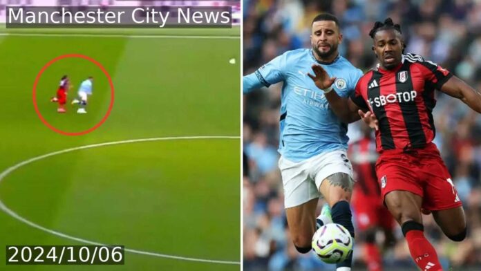 Adama Traore Vs Kyle Walker Foot Race Manchester City Fulham