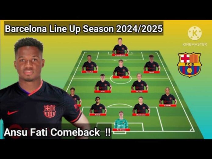 Ansu Fati Barcelona Match Lineup