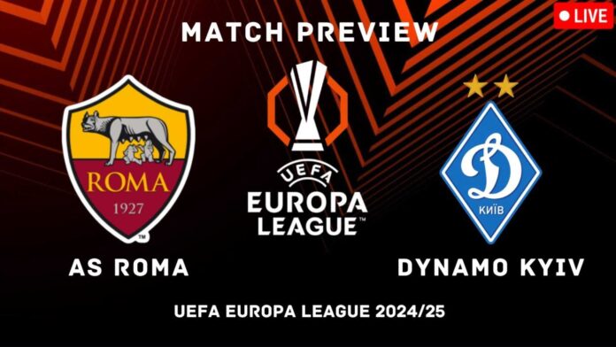 As Roma Vs Dynamo Kyiv Europa League Match Preview