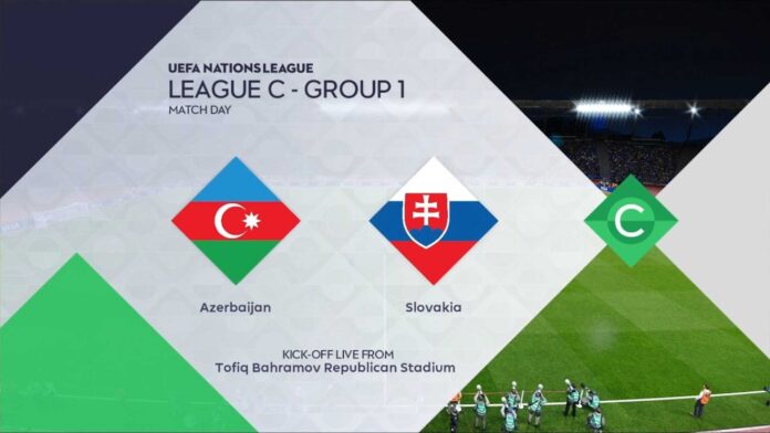 Azerbaijan Vs Slovakia Football Match Nations League