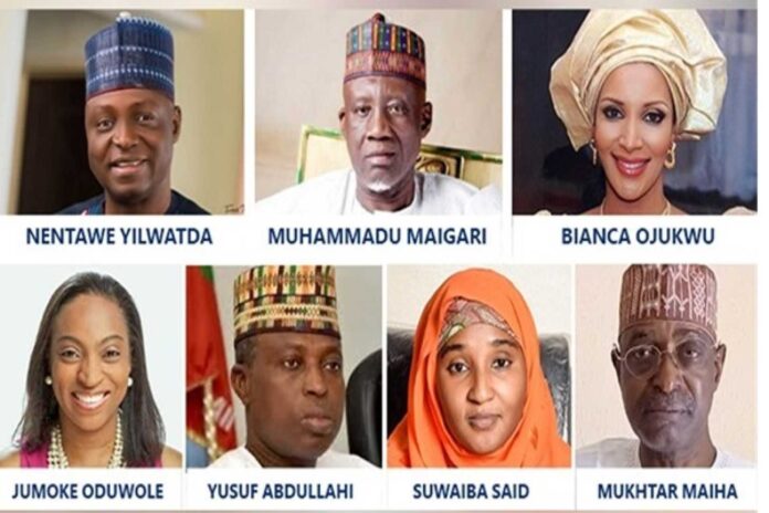 Bianca Ojukwu And Other Ministers After Senate Confirmation