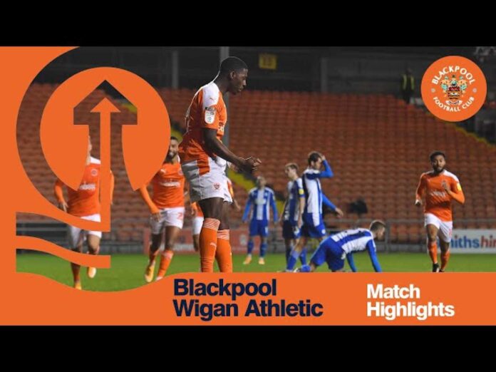 Blackpool Vs Wigan Athletic Football Match