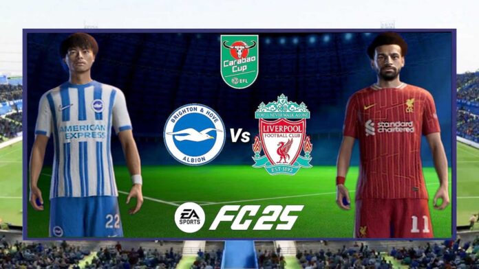 Brighton Vs Liverpool Carabao Cup Match At Amex Stadium