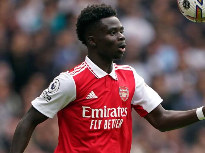 Bukayo Saka Playing For Arsenal And England