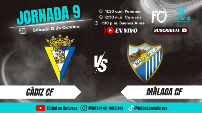 Cadiz Vs Malaga Football Match