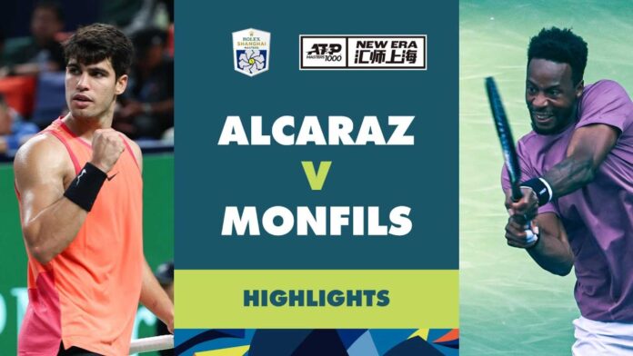 Carlos Alcaraz Vs Gael Monfils Shanghai Masters