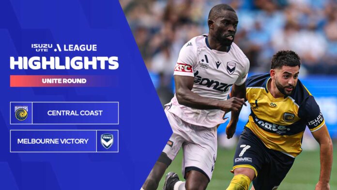 Central Coast Mariners Vs Melbourne Victory A League Match