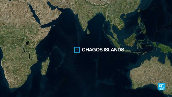 Chagos Islands Map With Diego Garcia Military Base