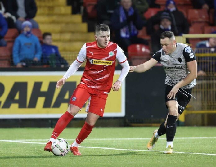 Cliftonville Fc Vs Coleraine Fc Match At Solitude, Belfast