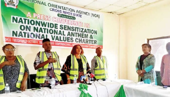 Cross River State National Orientation Agency National Anthem Sensitization