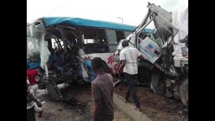 Dangote Cement Staff Bus Crash