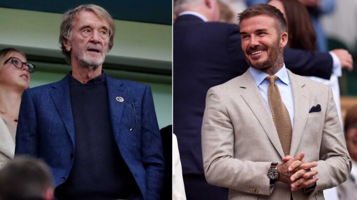 David Beckham And Jim Ratcliffe Manchester United