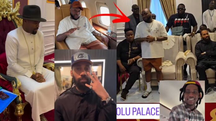 Davido Visiting Olu Of Warri Palace