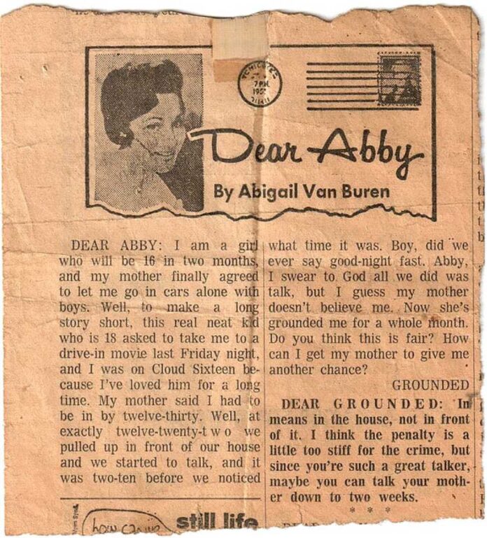 Dear Abby Advice Column