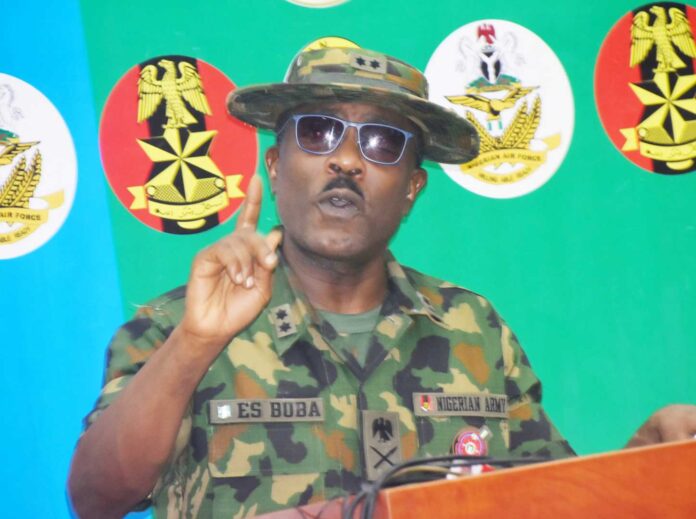 Defence Headquarters Spokesperson Maj Gen Edward Buba