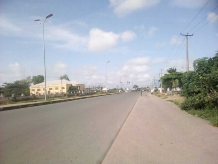 Deserted Streets In Owerri Imo State During Sit At Home