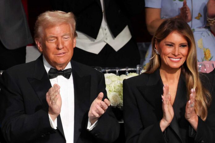 Donald Trump And Melania At Al Smith Dinner 2024