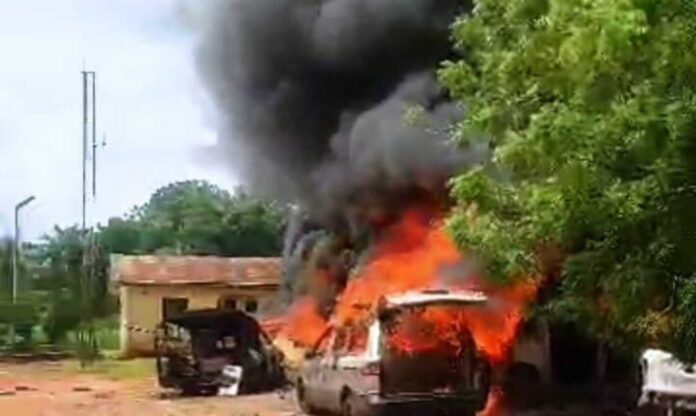 Edo Police Station Burned By Residents