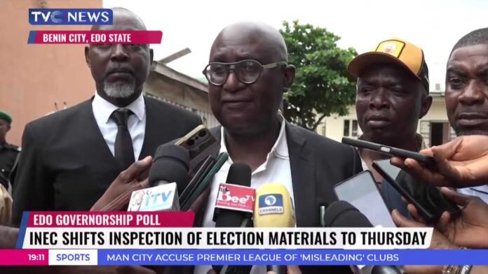 Edo State Election Materials Inspection