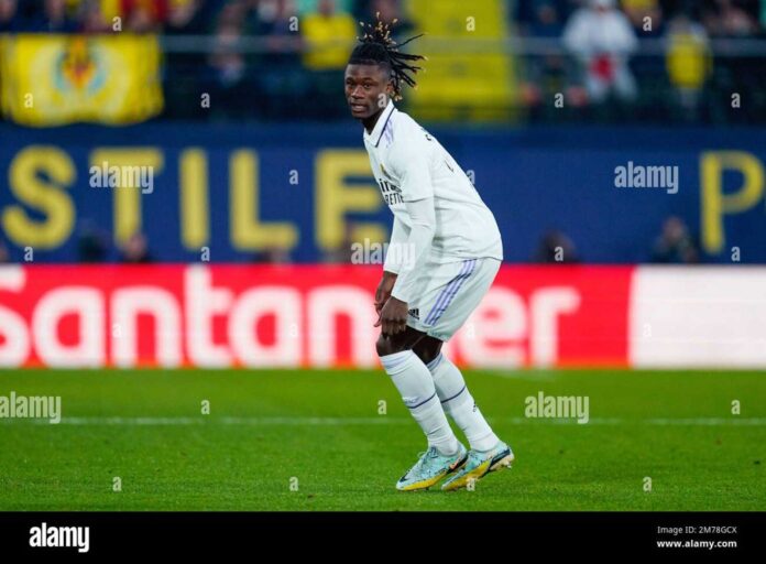 Eduardo Camavinga Playing For Real Madrid Against Villarreal