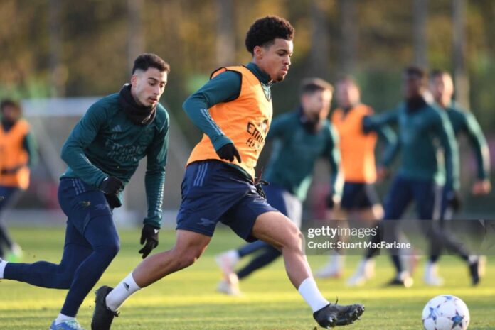 Ethan Nwaneri Arsenal Training