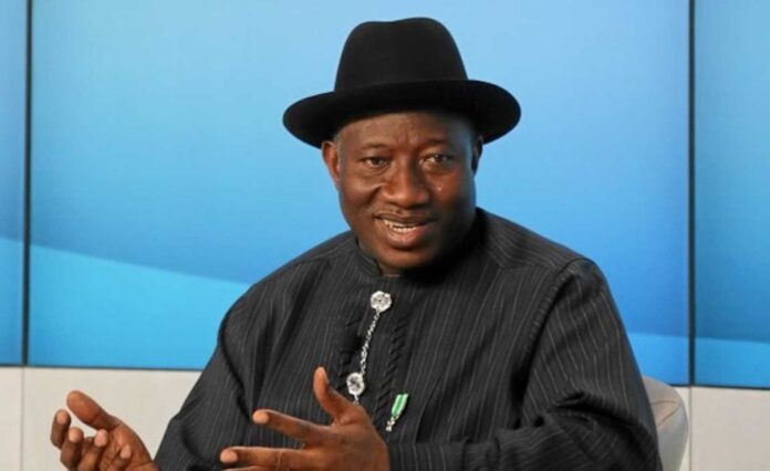 Goodluck Jonathan Speaking At A Judicial Event