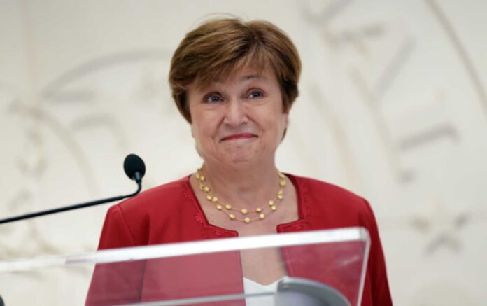 Imf Managing Director Kristalina Georgieva High Debt Global Economy