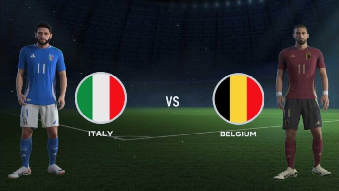 Italy Vs Belgium Nations League Match