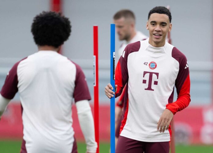 Jamal Musiala Training Bayern Munich