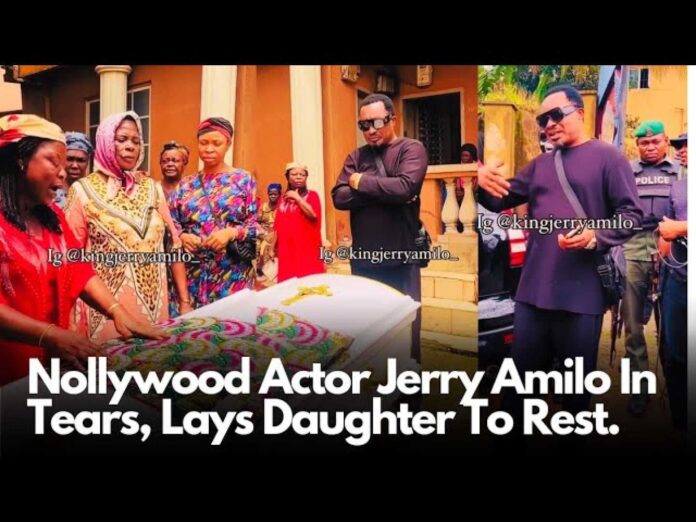 Jerry Amilo Burying Daughter Chidera