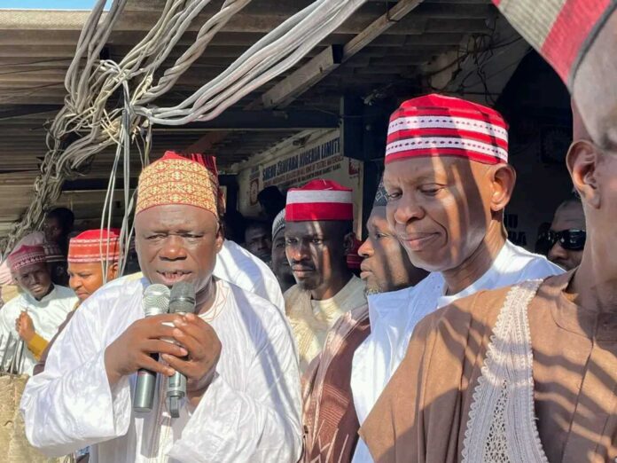 Kano Governor Abba Yusuf Visiting Kantin Kwari Market Fire Victims