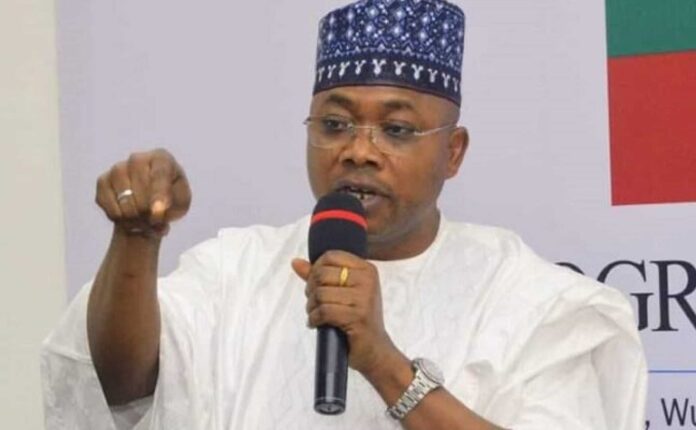 Kogi State Governor Usman Ododo Speaking At A Media Event