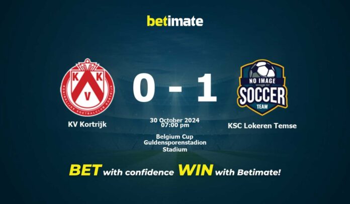 Kv Kortrijk Vs Ksc Lokeren Temse Soccer Match