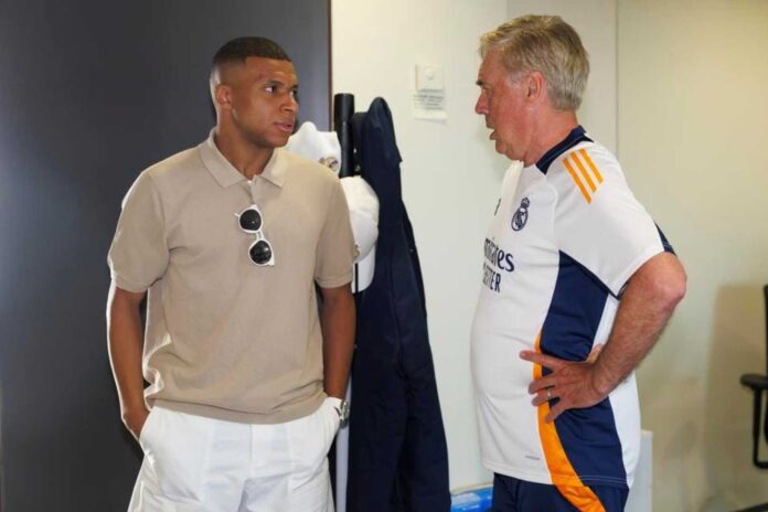 Kylian Mbappe And Carlo Ancelotti